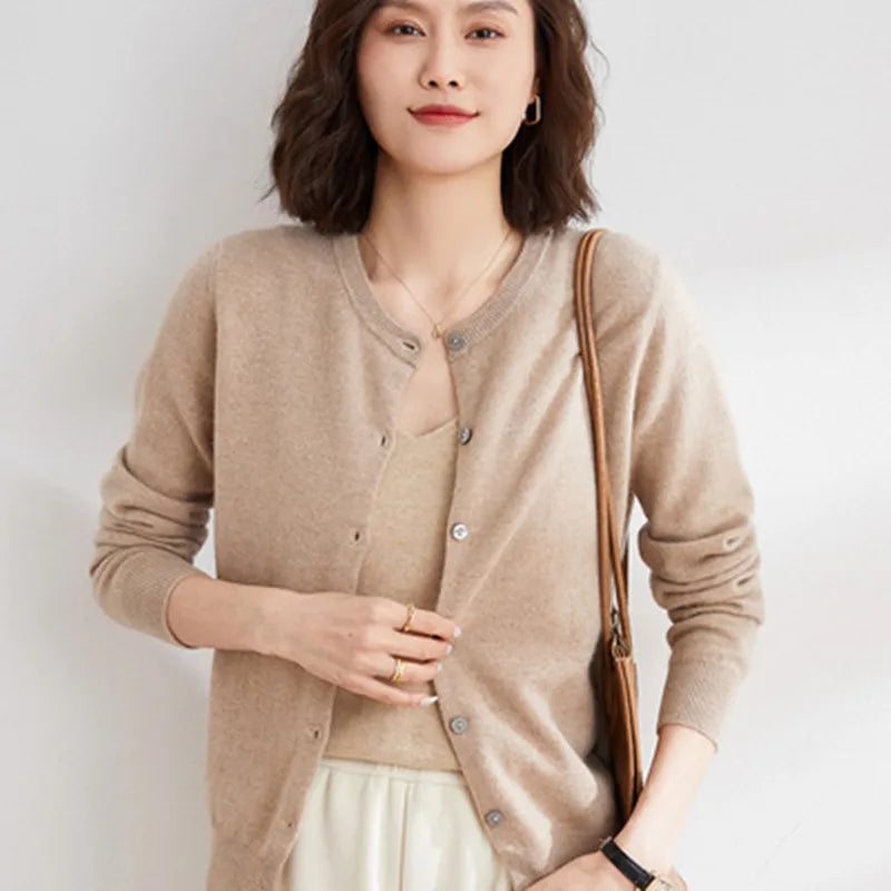 Luxurious Cashmere Open Front Cardigan for Women