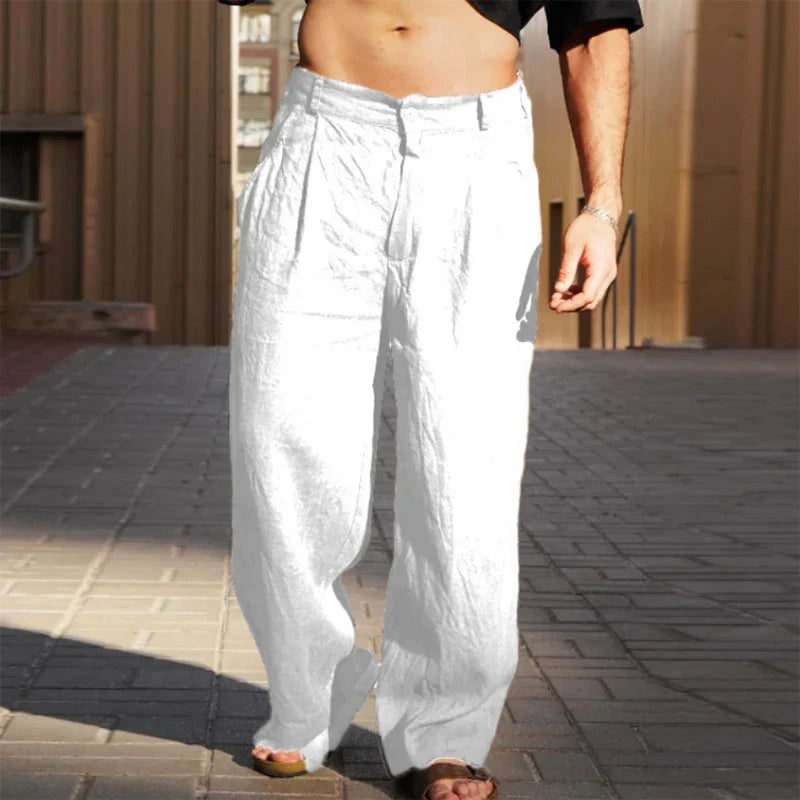 Comfortable Fit Mens Wide Leg Pants