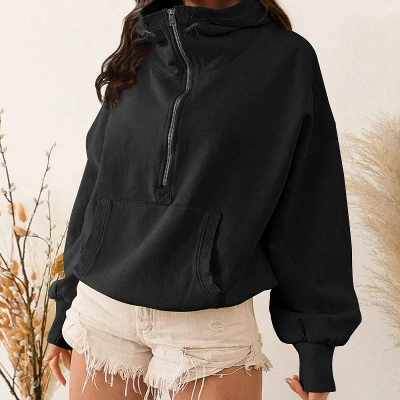 Comfortable Women's Casual Hooded Sweatshirt