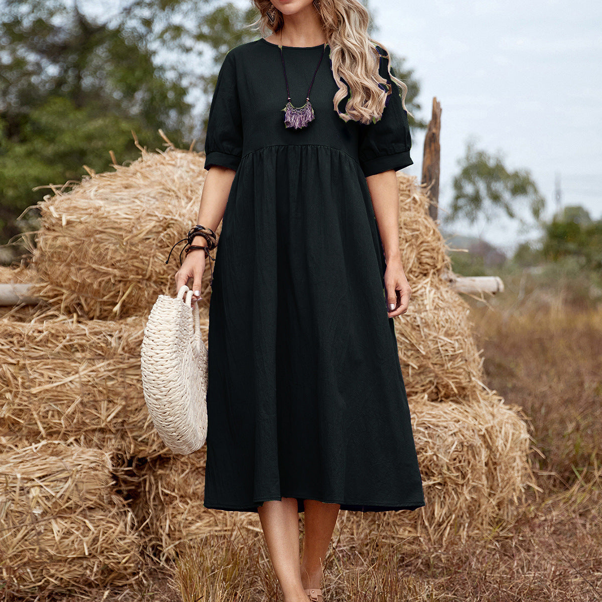 Comfortable Women's Sunny Midi Dress
