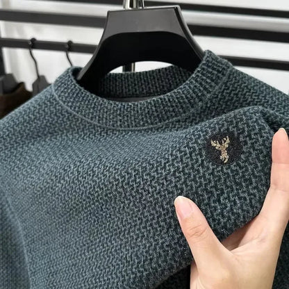 Soft Graphic Crew Neck Sweater Men