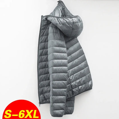 Warm Men's Waterproof Down Filled Parka Coat - VogeLuxe