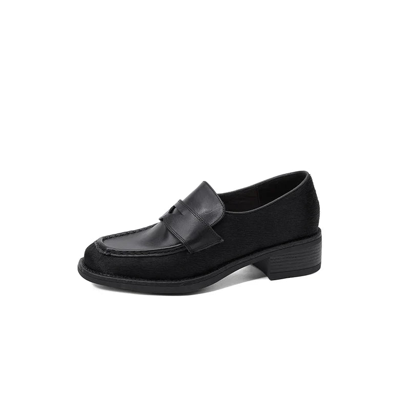 Spotted Slip On Leather Shoes