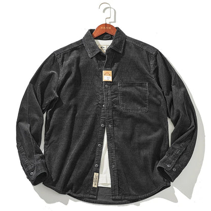 Warm Corduroy Mens Jacket - Fitted Winter Coat