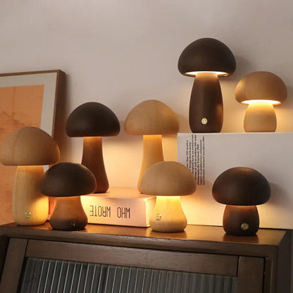 Natural Wood LED Desk Lamp - VogeLuxe