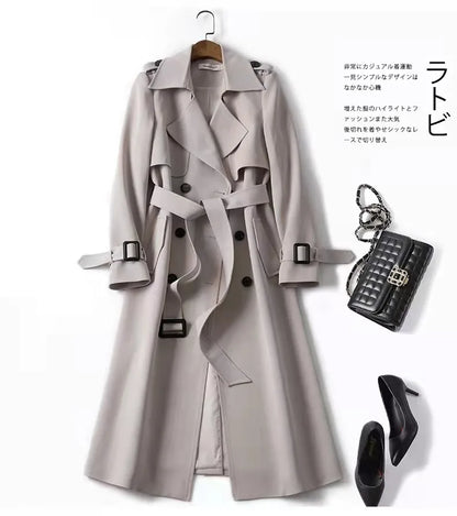 Classic Ladies Double Breasted Trench Coat