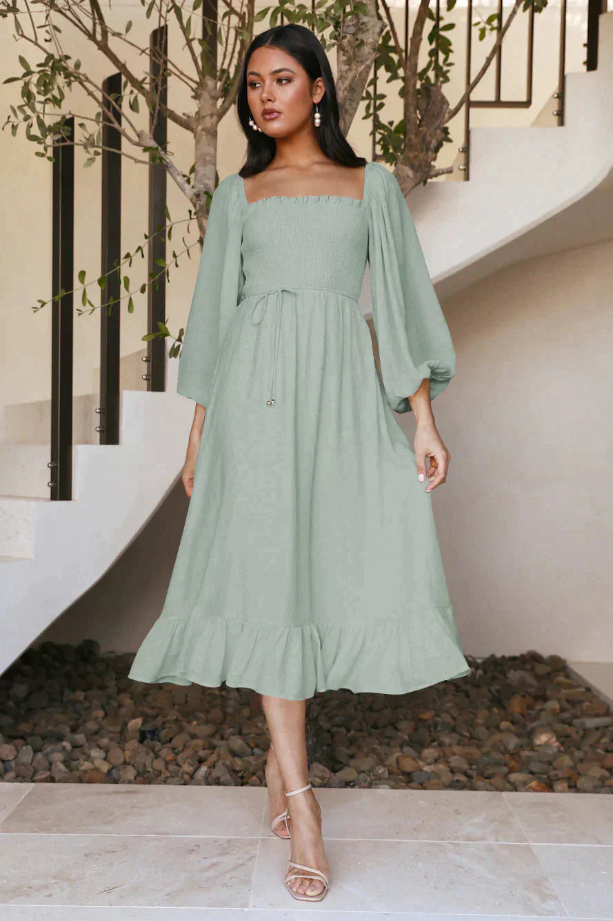 Relaxed Fit Floral Midi Dress for Women