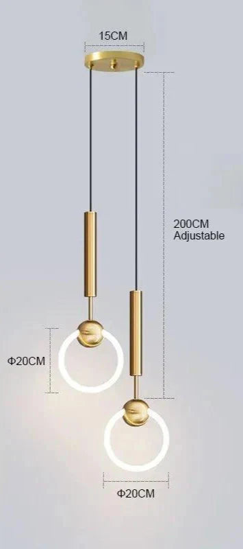 Stylish Hanging Light Fixture Set