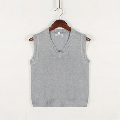 Stylish Knit Vest Sweater – Comfortable V-Neck Top