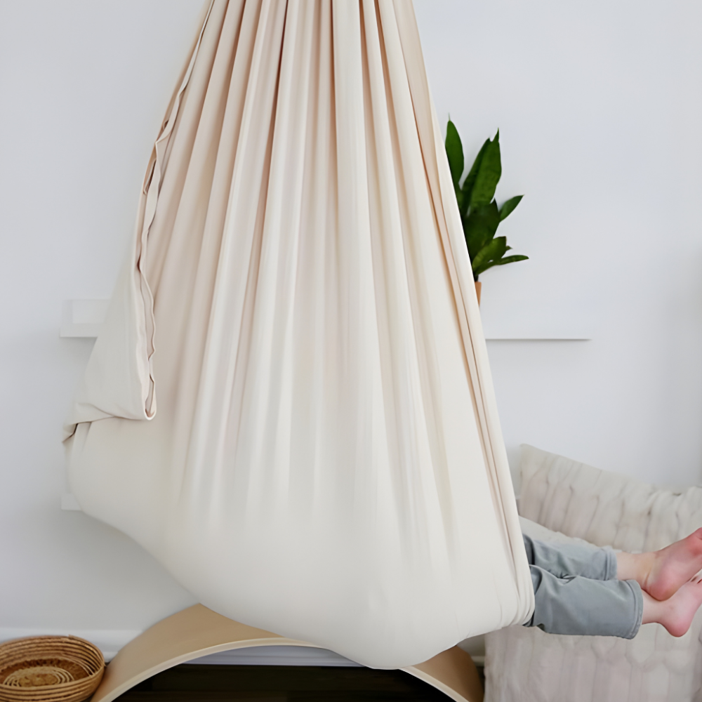 Cozy Kids Hanging Swing Chair Soft Fabric Seat