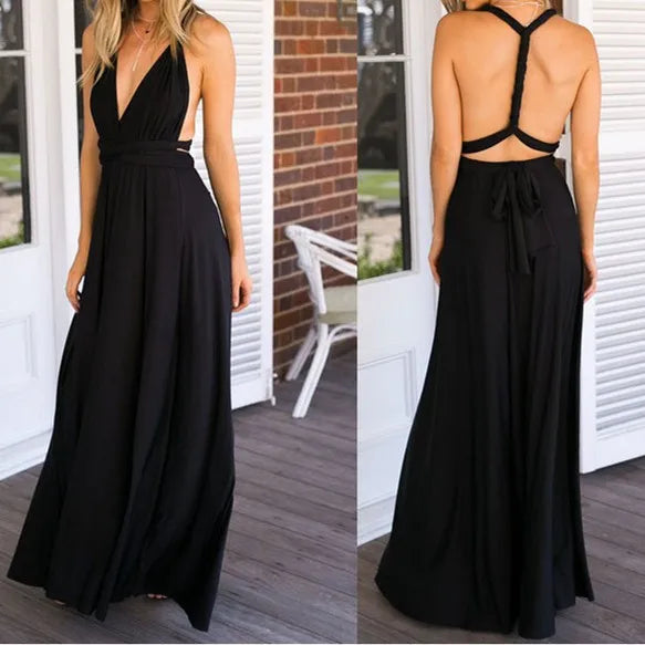 Lightweight Ladies Floral Maxi Dress - VogeLuxe