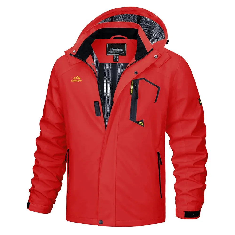 Breathable Water Resistant Men's Windbreaker Coat