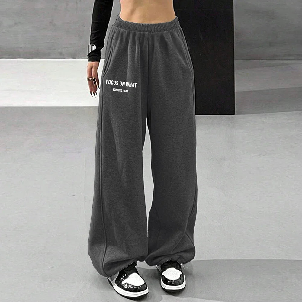Comfortable High Waist Loose Fit Casual Pants