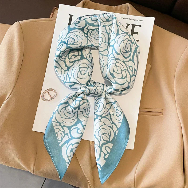Soft Plaid Scarf for Women Hair and Neck Wear