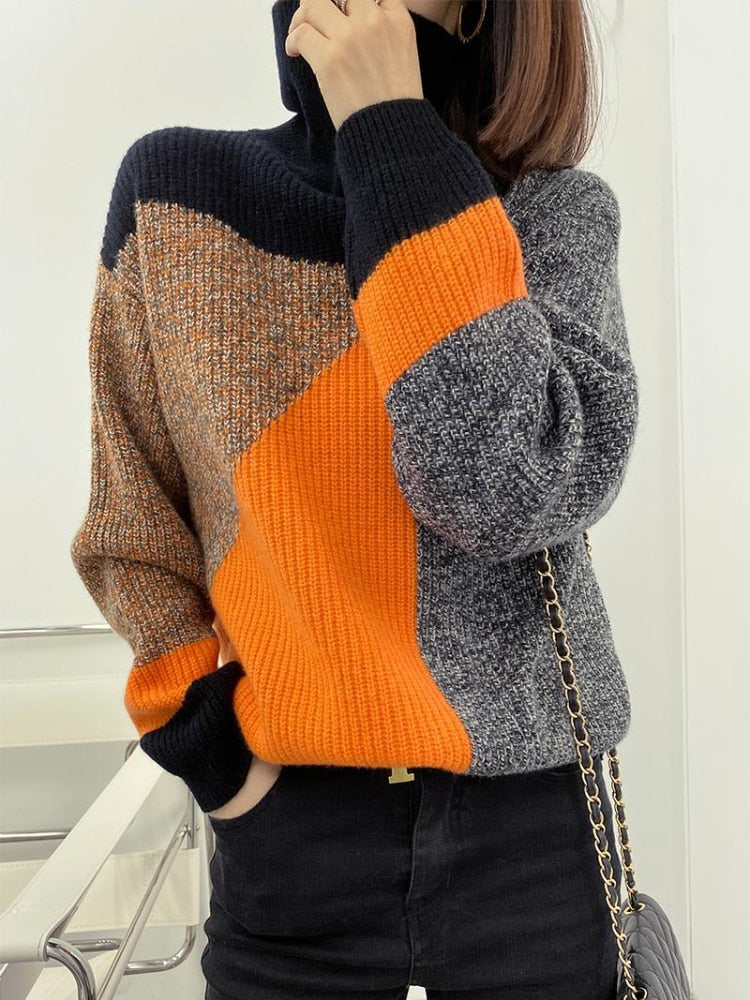 Warm Winter Cable Knit Sweater for Women