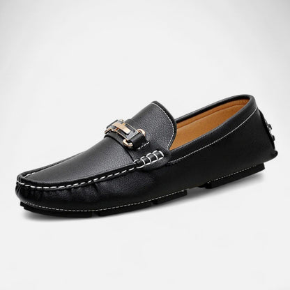 VogeLuxe | Men’s Leather Horse Bit Driving Loafers