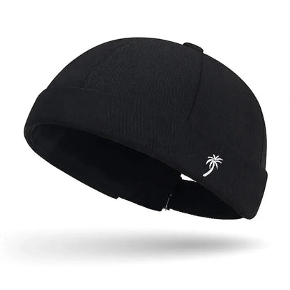 Casual Embroidered Cotton Beanie Cap