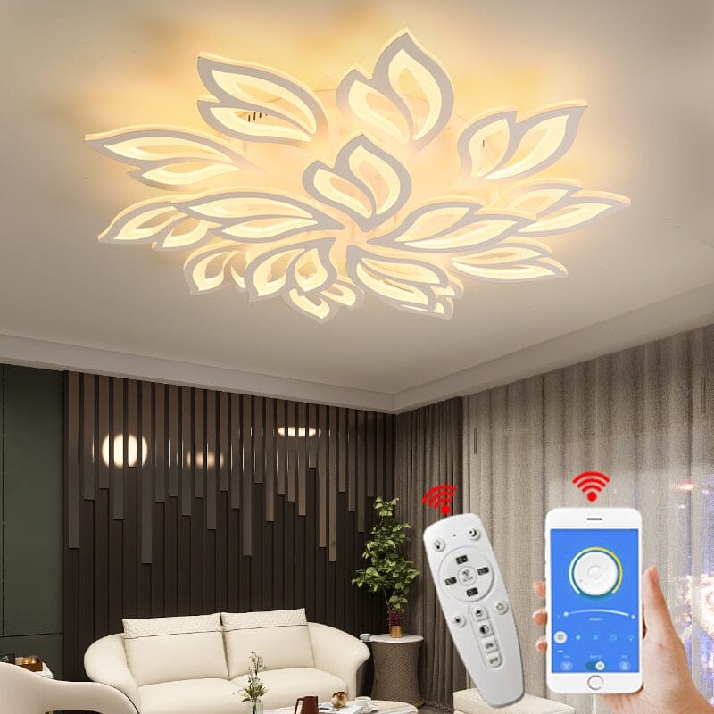 Floral Glass Hanging Lamps
