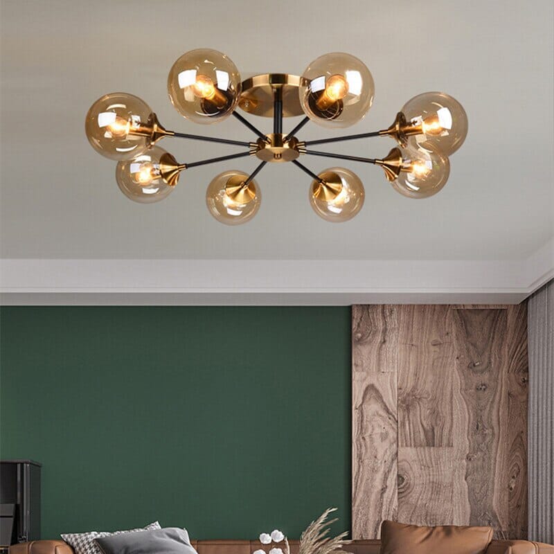 Green Glass Pendant Light Fixture