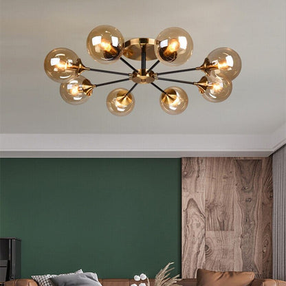 Green Glass Pendant Light Fixture