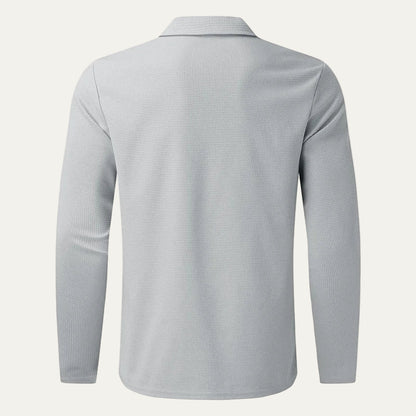 VogeLuxe | Men’s Textured Zip Up Collared Jacket