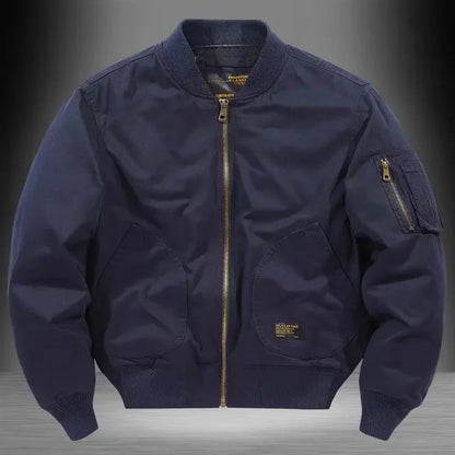 Casual Classic Cotton Bomber Jacket – Comfortable Urban Wear