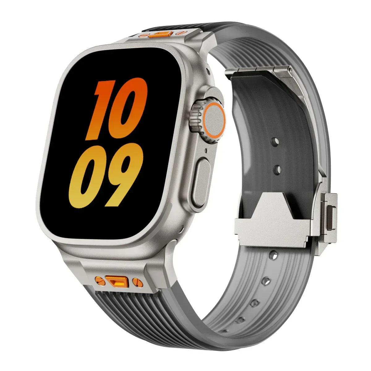 Flexible Clear Apple Watch Silicon Strap Daily Wear