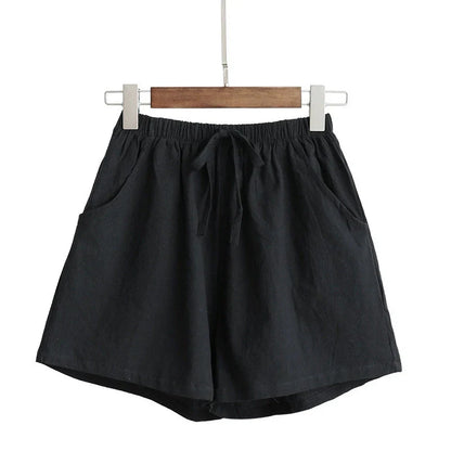 Comfortable Casual High Waist Linen Shorts