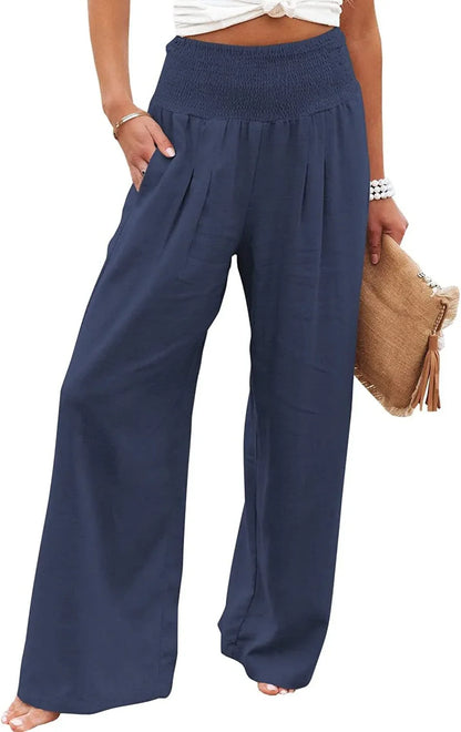 Soft & Chic Women's Cotton Elastic Pants