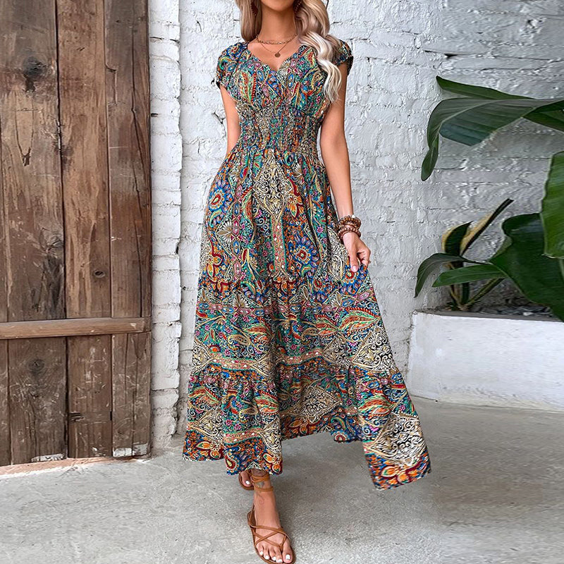 Chic Boho Maxi Sundress for Women - VogeLuxe