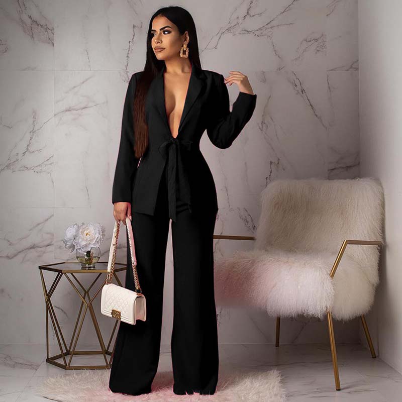 Classic Fit Two Piece Blazer Suit for Women