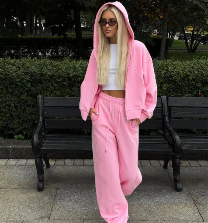 Ladies' Fleece Tracksuit Set