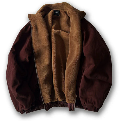 Classic Retro Fleece Mens Coat