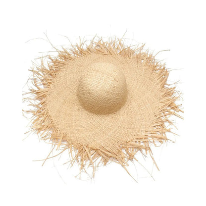 Ladies Large Brim Summer Straw Sun Hat