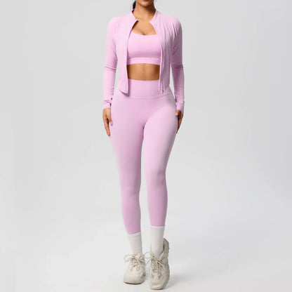 Fitness 3-Piece Sports Outfit for Women