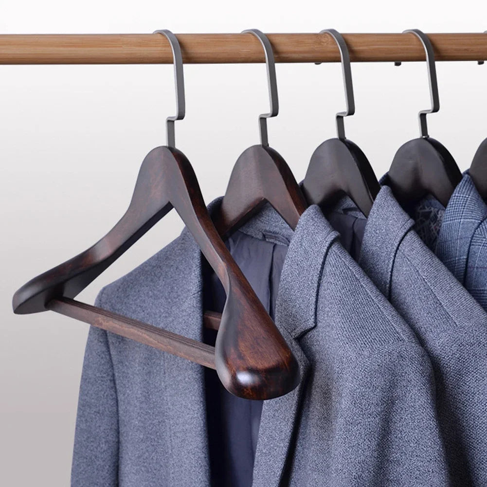 Strong Wooden Clothes Hangers With Heavy Duty Hooks - VogeLuxe