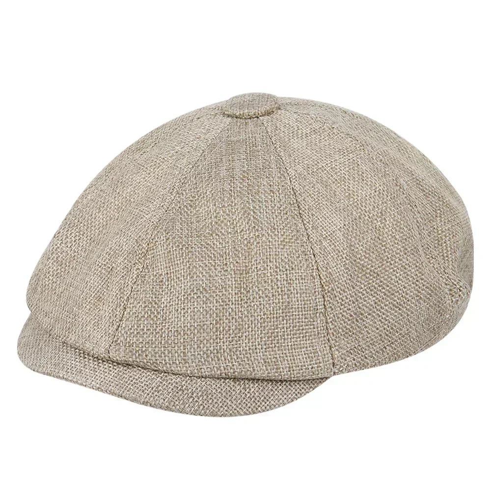 Classic Wool Newsboy Cap - Traditional Unisex Hat