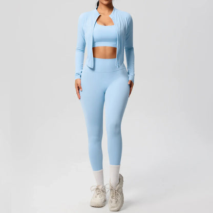 Fitness 3-Piece Sports Outfit for Women