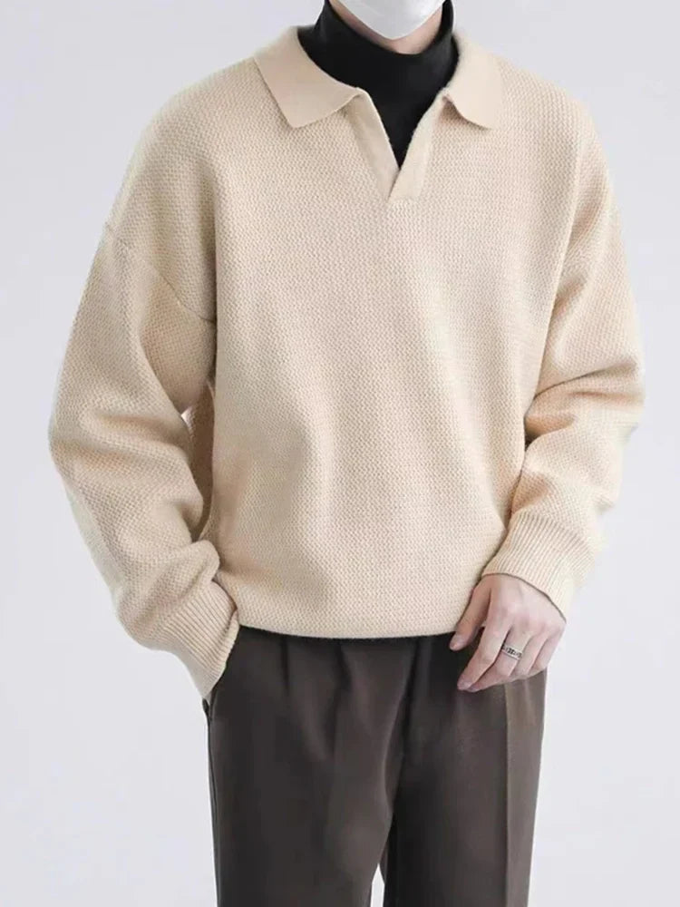Retro Crew Neck Men's Sweater