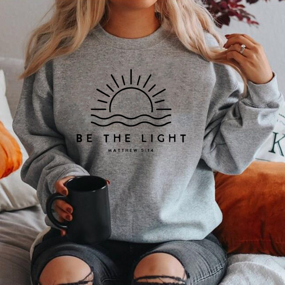 Cozy Graphic Crew Neck Sweater For Women
