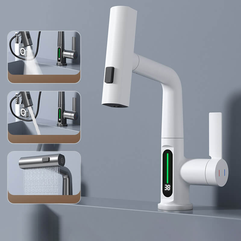 Long Reach Pull Out Kitchen Faucet With 60cm Hose