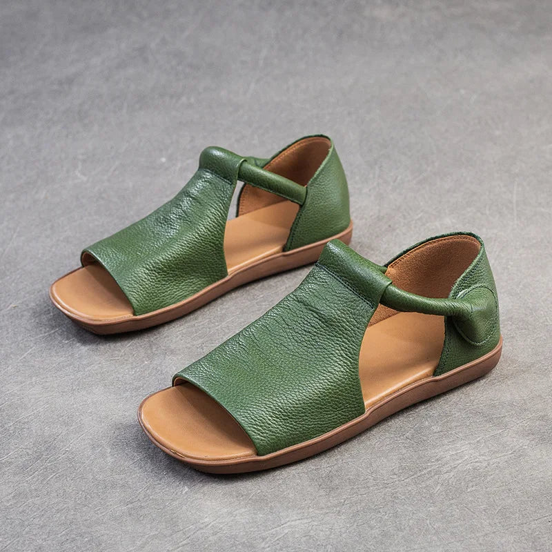 Vintage Style Flat Flip Flop Sandals