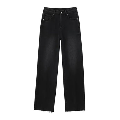 Comfortable High Waist Wide Leg Jeans Women
