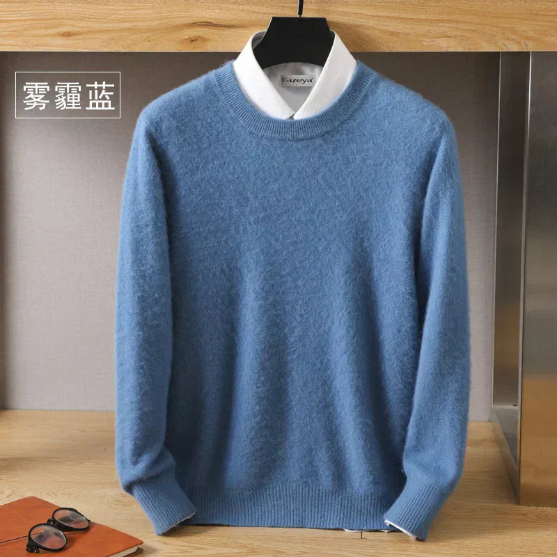 Luxurious Soft Crew Neck Cashmere Sweater
