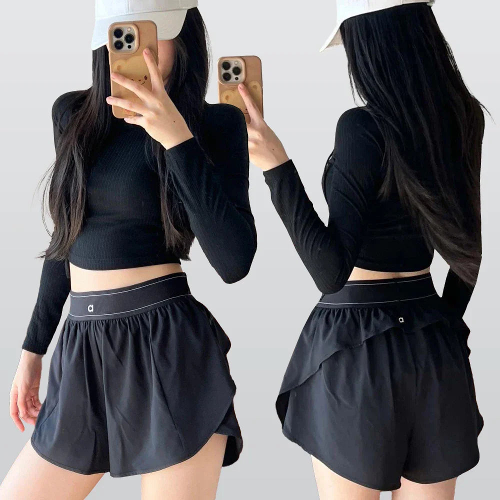 Lightweight Women's Quick Dry Athletic Shorts Elastic Waist - VogeLuxe