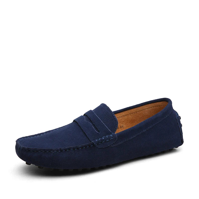 Classic Leather Slip On Shoes