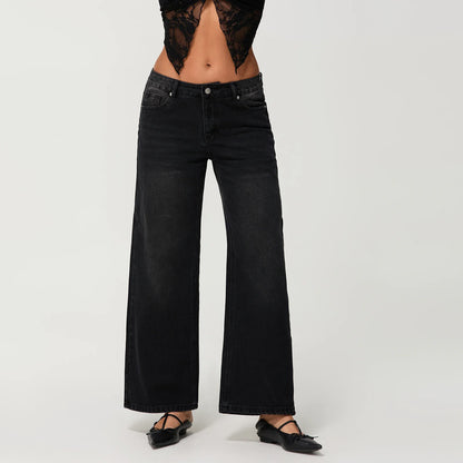 Relaxed Fit Women's Straight Leg Casual Jeans - VogeLuxe