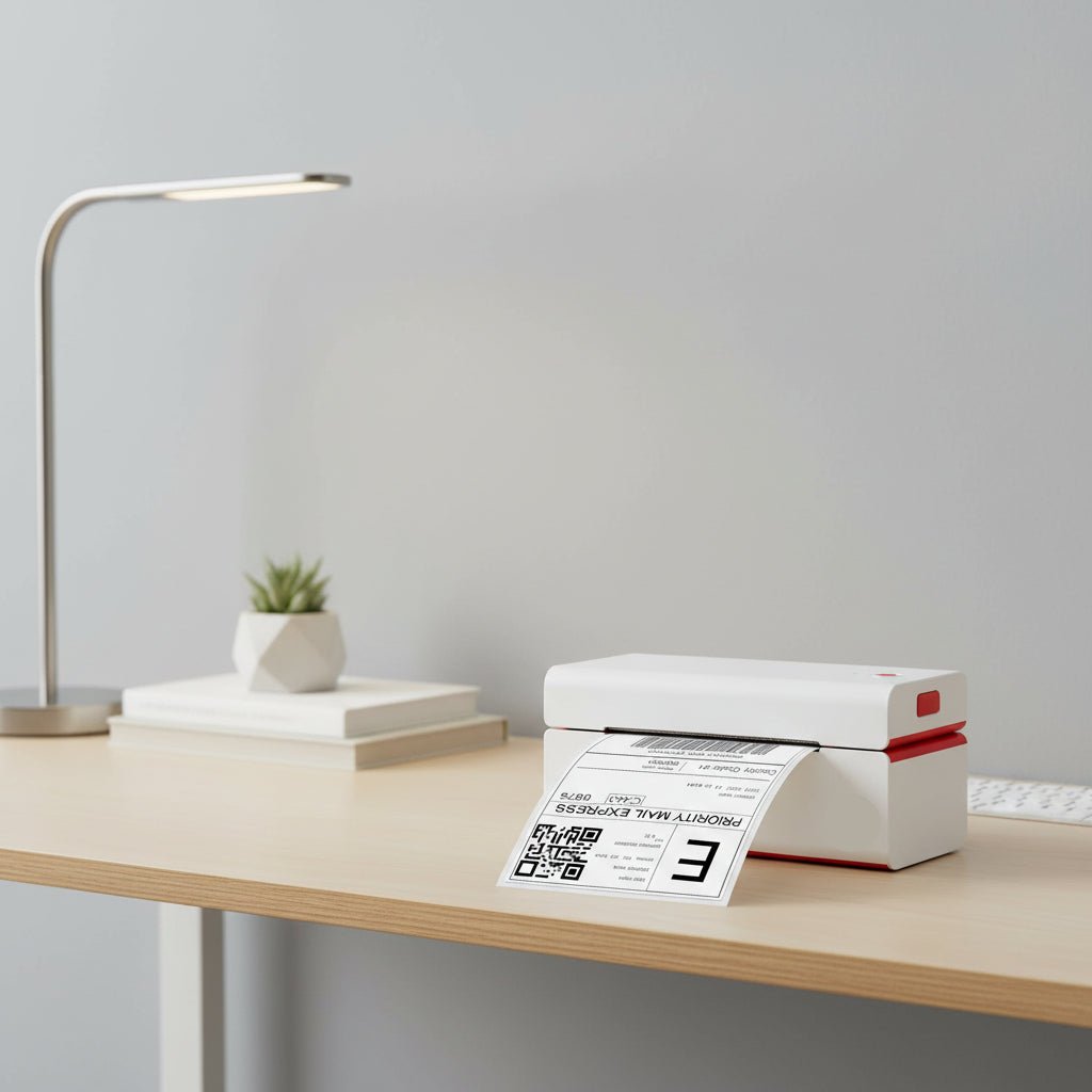 Compact USB Thermal Label Printer 4x6 Barcode - VogeLuxe