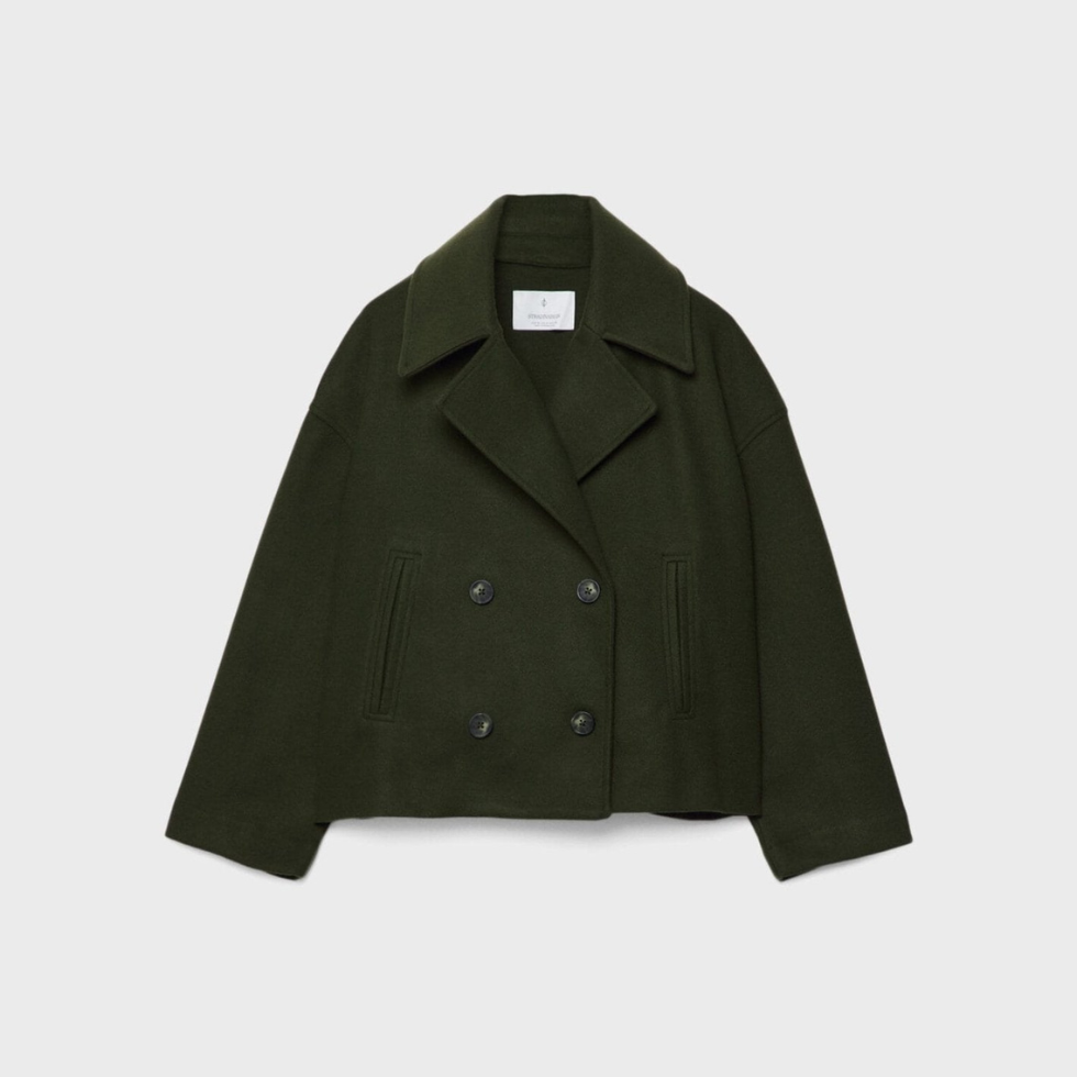 Short double-breasted blazer