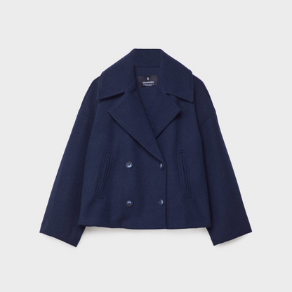 Short double-breasted blazer